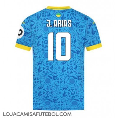 Camisa de Futebol Wolves Jhon Arias #10 Equipamento Alternativo 2025-26 Manga Curta Camisa de Futebol Wolves Jhon Arias #10 Equipamento Alternativo 2025-26 Manga Curta